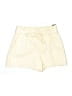 Paige 100% Polyurethane Solid Ivory Shorts Size 8 - photo 1