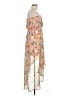 Forever 21 Floral Tan Cocktail Dress Size L - photo 4
