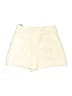 Paige 100% Polyurethane Solid Ivory Shorts Size 8 - photo 2
