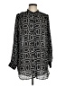 H&M 100% Polyester Black Long Sleeve Blouse Size M - photo 1