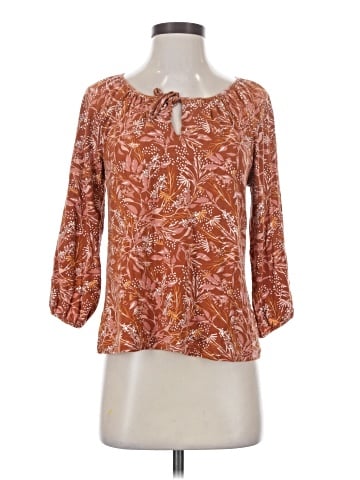 Garnet Hill 3/4 Sleeve Blouse (view 1)
