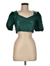 NSR 100% Polyester Green Short Sleeve Top Size M - photo 1