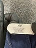 H&M 100% Cotton Solid Blue Casual Pants Size 16 - photo 3