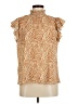 THML 100% Polyester Gold Sleeveless Blouse Size M - photo 1