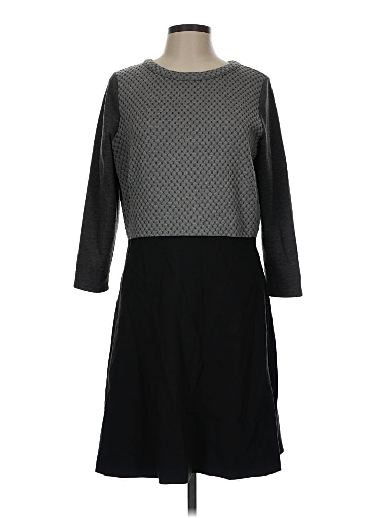 Pre-owned Ann Taylor Loft Casual Dress In Gray