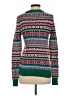 J.Crew Factory Store 100% Cotton Print Green Pullover Sweater Size XS - photo 2