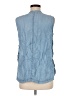 J.Crew Blue Sleeveless Button-Down Shirt Size 6 - photo 2