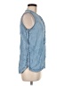 J.Crew Blue Sleeveless Button-Down Shirt Size 6 - photo 4