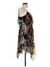 Ruby Rox 100% Polyester Animal Print Brown Cocktail Dress Size L - photo 4