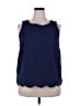 Vineyard Vines Blue Sleeveless Blouse Size 18 - photo 1