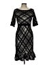 Taylor Argyle Black Cocktail Dress Size L - photo 1