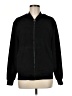 Denim & Flower Solid Black Track Jacket Size M - photo 1