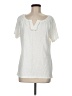 Talbots 100% Cotton Ivory Short Sleeve Top Size M - photo 1