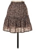 Shein 100% Polyester Floral Brown Casual Skirt Size XS - photo 2