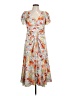 Cinq à Sept 100% Polyester Floral Orange Casual Dress Size 10 - photo 1