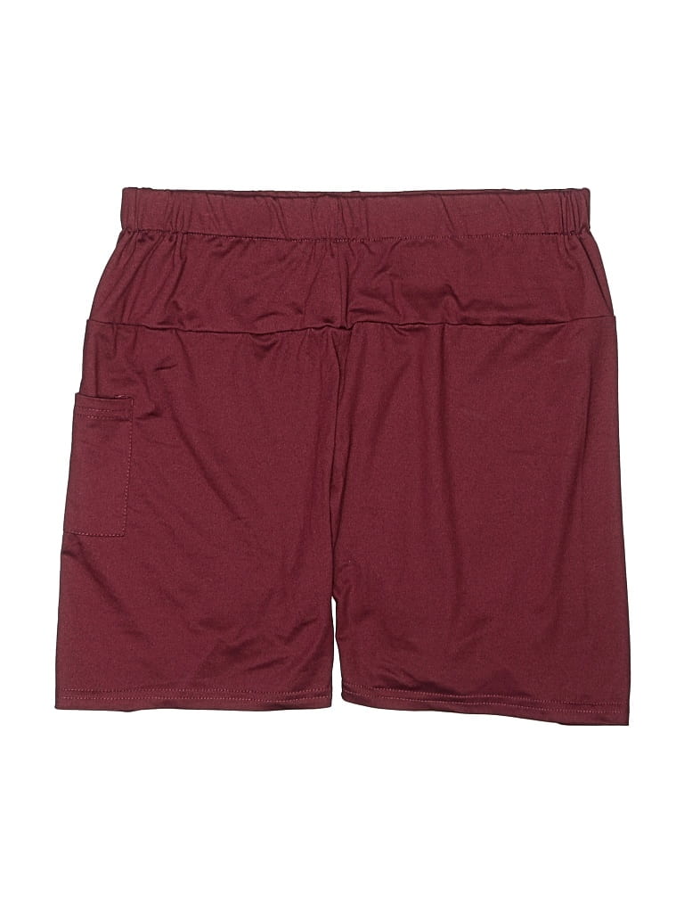 Pre-owned Unbranded Athletic Shorts In Burgundy