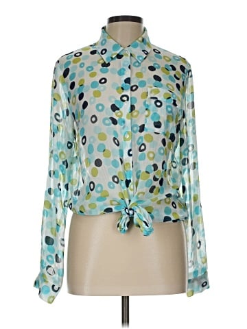 Sharagano Long Sleeve Blouse (view 1)