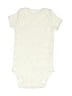 Carter's Solid Ivory Gray Short Sleeve Onesie Size Newborn - photo 1