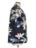 Unbranded Tropical Black Short Sleeve Blouse Size L - photo 4