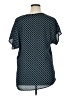 Pleione 100% Polyester Blue Short Sleeve Blouse Size XL - photo 2