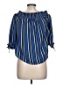 rue21 Blue 3/4 Sleeve Blouse Size L - photo 2