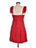 BCBGMAXAZRIA 100% Silk Solid Red Cocktail Dress Size 6 - photo 2