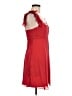 BCBGMAXAZRIA 100% Silk Solid Red Cocktail Dress Size 6 - photo 4