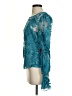 Eva Franco 100% Polyester Teal Long Sleeve Blouse Size S - photo 5