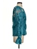 Eva Franco 100% Polyester Teal Long Sleeve Blouse Size S - photo 4