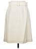 J.Crew 100% Wool Solid Ivory Wool Skirt Size 4 (petite) - photo 2