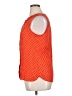 Banana Republic 100% Polyester Polka Dots Orange Sleeveless Blouse Size 14 (petite) - photo 5