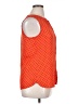 Banana Republic 100% Polyester Polka Dots Orange Sleeveless Blouse Size 14 (petite) - photo 4