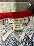 Ariat 100% Polyester Blue 3/4 Sleeve Blouse Size M - photo 7