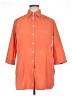 Bogner Orange 3/4 Sleeve Button-Down Shirt Size 14 - photo 1