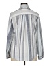 Unbranded Stripes Blue Gray Long Sleeve Blouse Size XL - photo 2