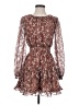 Lulus 100% Polyester Paisley Brown Cocktail Dress Size XS - photo 1