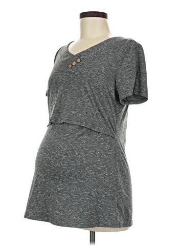 Joy Mom Short Sleeve Henley (view 1)