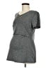 Joy Mom Gray Short Sleeve Henley Size M - photo 1