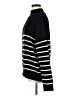 Lillusory Stripes Black Turtleneck Sweater Size M - photo 5