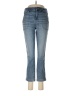 White House Black Market Chevron-herringbone Blue Jeans Size 6 - photo 1