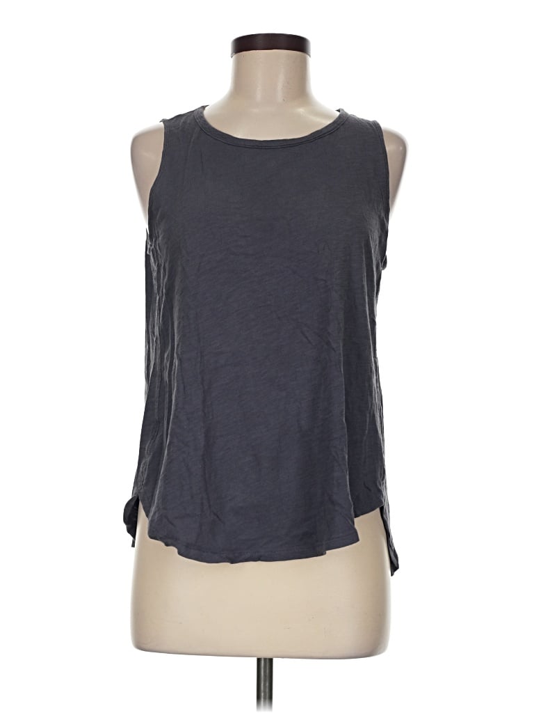 Pre-owned Ann Taylor Loft Sleeveless T-shirt In Gray