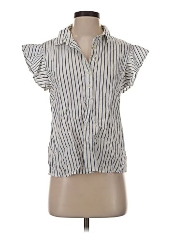 FRAME Short Sleeve Blouse (view 1)