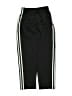 Adidas 100% Polyester Black Track Pants Size 8 - photo 2