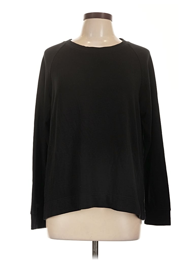 Pre-owned Lou & Grey For Loft 3/4 Sleeve T-shirt In Black