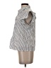 FRAME 100% Cotton Stripes Ivory Short Sleeve Blouse Size S - photo 5