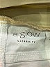 a:glow 100% Cotton Silver White Khaki Shorts Size 10 - photo 6