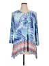 Ruby Rd. Blue 3/4 Sleeve Blouse Size XL - photo 1