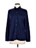 Debenhams 100% Polyester Solid Blue Long Sleeve Blouse Size EU 40 / US 10 - photo 1