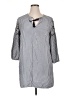 Old Navy 100% Viscose Gray 3/4 Sleeve Button-Down Shirt Size XL - photo 1