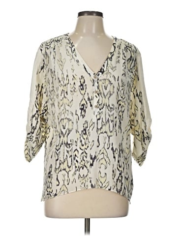 Waverly Grey 3/4 Sleeve Blouse (view 1)